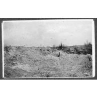 Explosion des "crapouillots". [légende d'origine]