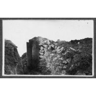 L'observatoire du Poteau d'Ailles (chemin des Dames). [légende d'origine]