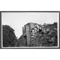 L'observatoire du Poteau d'Ailles (chemin des Dames). [légende d'origine]