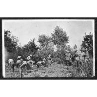 Travailleurs néo-zélandais. Les Flandres. [légende d'origine]