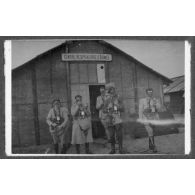 Les exercices du centre respiratoire d'armée. Yser. [légende d'origine]