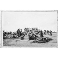 Le chariot de batterie. [légende d'origine]