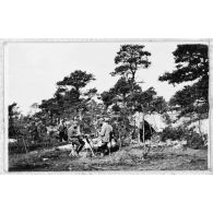 Le déjeuner. [légende d'origine]