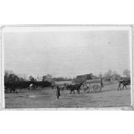 Auve. Les ravitaillements. [légende d'origine]