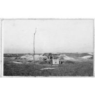 Position pour une pièce de 75 et son caisson. [légende d'origine]