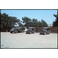 Abeché - Vie en poste du II° escadron / RICM. [légende d'origine]<br>