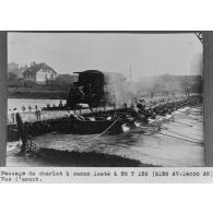 Passage du chariot à canon lesté à 20,150 tonnes (6150 AV - 14000 AR). [légende d'origine]