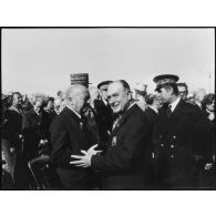 Monsieur de Boislambert et Monsieur Roucaute, député maire. [légende d'origine]