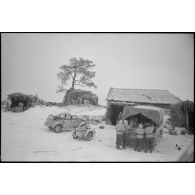 Véhicules de soutien du 1er escadron du schwere Panzerjäger-Abteilung 519.