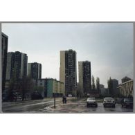 Le quartier de Grbavica - Sarajevo. [légende d'origine]