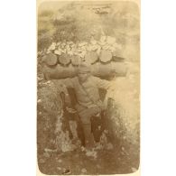 [Maximilien Laurent dans une tranchée].