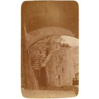 [Escalier sur le Mont St-Michel (Manche)].