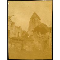 La coopérative américaine à Oulches (Aisne). [légende d'origine]