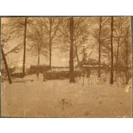 L'hiver sous casemates à Laboissière (Somme). [légende d'origine]