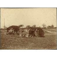 Devant St-Quentin, ma pièce en batterie à Artemps. [légende d'origine]
