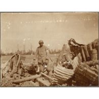 La 2e pièce de la 2e Batterie Du 1er d'AC. [légende d'origine]