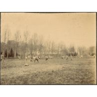 La dernière partie de football. [légende d'origine]