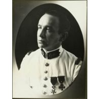 Le commandant Pichon, commandant le 104e bataillon de marche. [légende d'origine]<br>