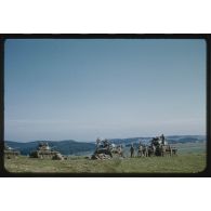 1955, Reutlingen, tirs à Münsingen. [légende d'origine]