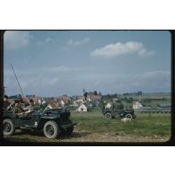 1955, Reutlingen, manœuvres à Münsingen. [légende d'origine]