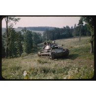 1955, Reutlingen, manœuvres à Münsingen. [légende d'origine]