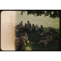 1955, Reutlingen, manœuvres à Münsingen. [légende d'origine]