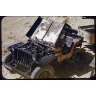 1956 Palikao ops Cassaigne 16-9 (0) avant, jeep 2 gendarmes tués. [légende d'origine]