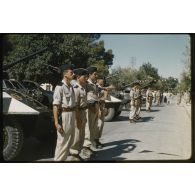 [Pose de la première pierre d'une école de Dominique-Luciani (Takhemaret)].