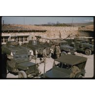 [Peloton d'échelon du 3/12e RD à Dominique-Luciani en 1958].