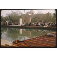 Max Lejeune, Ouargla, 14 juillet 1958, Légion d'honneur, monsieur et madame Even. [légende d'origine]