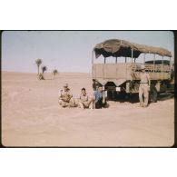 Désensablage, docteur Rouffi, Hassi-Messaoud, animaux, généralités, divers, signes marchands. [légende d'origine]