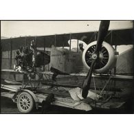 [Caudron bi-moteur du sergent Drouet].
