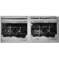 [Photographie de groupe de troupes indochinoises].<br>