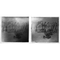 [Tchad : dromadaires s'abreuvant à un point d'eau].<br>