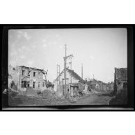 Juillet 1915. Ablain Saint Nazaire, le poste du tranformateur. [légende d'origine]