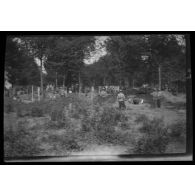 10-7-15. la Forestière. Camp de prisonniers boches. [légende d'origine]