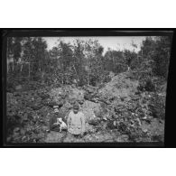 3-8-15. La Faisanderie. Gignet, Quiqui, Lebeau. [légende d'origine]