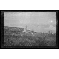 28-8-15. Ablain. Eglise, vue Sud. [légende d'origine]