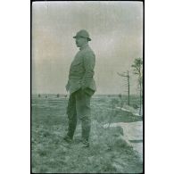 Perthes. Mai 1916. Sous-lieutenant Velter à la cote 204. [légende d'origine]