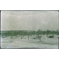 Le bivouac de la cote 200. Génie 21/1. Juin 1916. [légende d'origine]