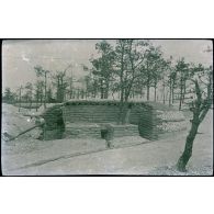 Juin 1916. Cote 200. L'abri du capitaine. [légende d'origine]