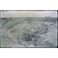 Fay. 9-1916. Valencon, capitaine Poussin, Dutrieux, Velter. [légende d'origine]