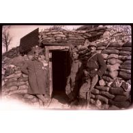 Ravin d'Herleville. Mon PS. Teilleux, Chalus, moi (Jacques Tournadour d'Albay). [légende d'origine]