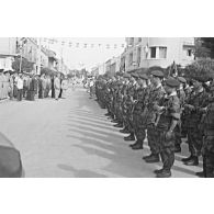Batna. 9e RCP, régiment auquel le bataillon de transmissions apportait son soutien.