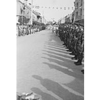 Batna. 9e RCP, régiment auquel le bataillon de transmissions apportait son soutien. [légende d'origine]