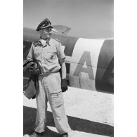 Le colonel (Oberstleutnant) Walter Sigel commandant du Sturzkampfgeschwader 3.