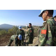 Acheminement du béton.