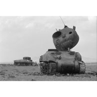 Le Sherman M4 A1 baptisé Honky Tonk.