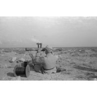 Les positions italo-allemandes dans le secteur d'Halfaya.