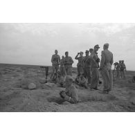 Les positions italo-allemandes dans le secteur d'Halfaya.